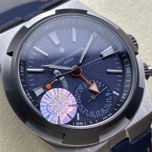 VC Overseas 41mm 7910V GR Factory 1:1 Best Edition Blue Dial Blue Braided Strap - Super Clone Watch | 1:1 Best Version