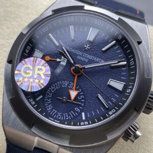 VC Overseas 41mm 7910V GR Factory 1:1 Best Edition Blue Dial Blue Braided Strap - Super Clone Watch | 1:1 Best Version