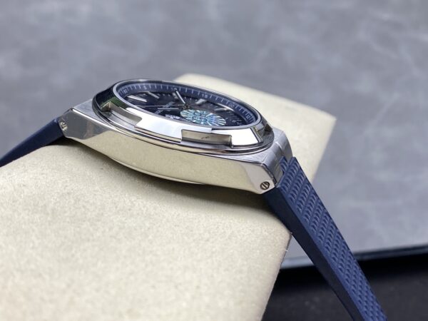 VC Overseas 41mm 7900V GR Factory 1:1 Best Edition Blue Dial Blue Rubber Strap - Super Clone Watch | 1:1 Best Version