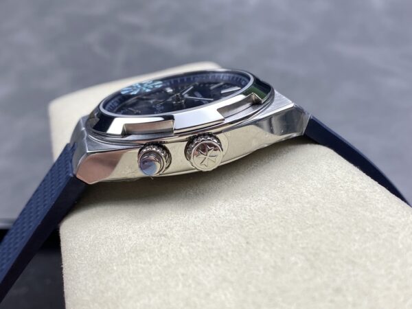 VC Overseas 41mm 7900V GR Factory 1:1 Best Edition Blue Dial Blue Rubber Strap - Super Clone Watch | 1:1 Best Version
