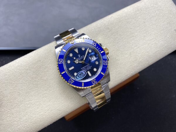 Rolex Submariner 41mm 126613 LB Blue Ceramic EWEF 1:1 Best Edition on SS/YG Bracelet A3235 - Super Clone Watch | 1:1 Best Version