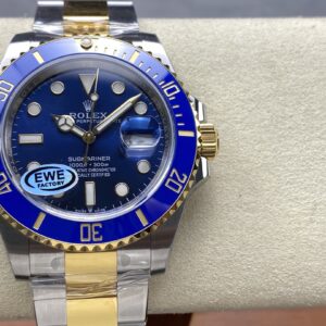 Rolex Submariner 41mm 126613 LB Blue Ceramic EWEF 1:1 Best Edition on SS/YG Bracelet A3235 - Ρολόι Super Clone | 1:1 Best Version