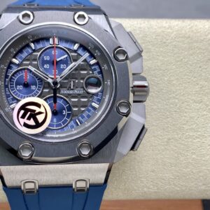 AP Royal Oak Offshore Schumacher 26568 TKF Best Edition Gray/Blue Dial A3126 - Super Clone Watch | 1:1 Best Version