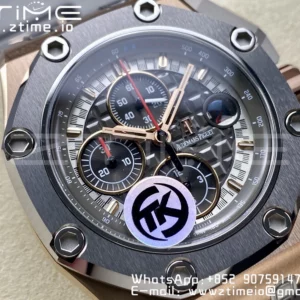 AP Royal Oak Offshore Schumacher 26568 TKF Best Edition White/Black Dial A3126 - Super Clone Watch | 1:1 Best Version