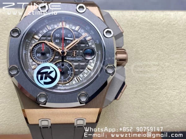 AP Royal Oak Offshore Schumacher 26568 TKF Best Edition White/Black Dial A3126 - Super Clone Watch | 1:1 Best Version