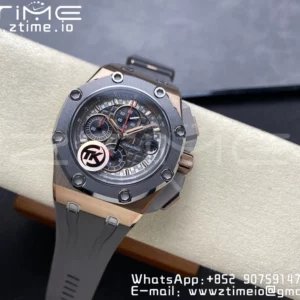 AP Royal Oak Offshore Schumacher 26568 TKF Best Edition White/Black Dial A3126 - Super Clone Watch | 1:1 Best Version