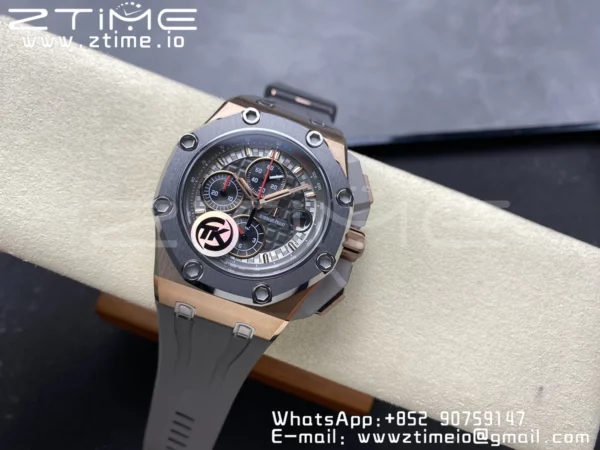 AP Royal Oak Offshore Schumacher 26568 TKF Best Edition White/Black Dial A3126 - Super Clone Watch | 1:1 Best Version