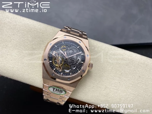 AP Royal Oak 41mm Skeleton 15407 RG THB Factory 1:1 Best Edition A3132 V2 - Super Clone Watch | 1:1 Best Version