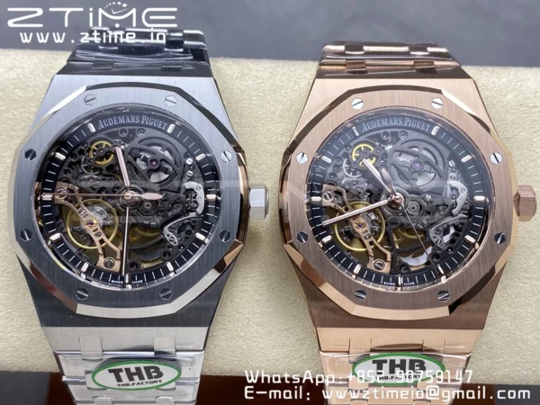 AP Royal Oak 41mm Skeleton 15407 RG THB Factory 1:1 Best Edition A3132 V2 - Super Clone Watch | 1:1 Best Version