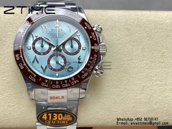 Rolex Daytona 126506 QF 1:1 Best Edition Ice Blue Dial  SH4131 V6 (Gain Weight) - Super Clone Watch | 1:1 Best Version