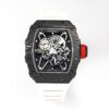 RICHARD MILLE RM35-01 ブラックカーボンBBRファクトリーベストエディション ホワイトラバーストラップ - スーパークローンウォッチ｜1:1ベストバージョン