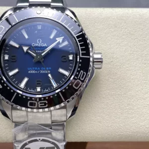 Omega Seamaster 6000M Ultra Deep SS VRF 1:1 Best Edition Deep Blue Dial - Super Clone Watch | 1:1 Best Version