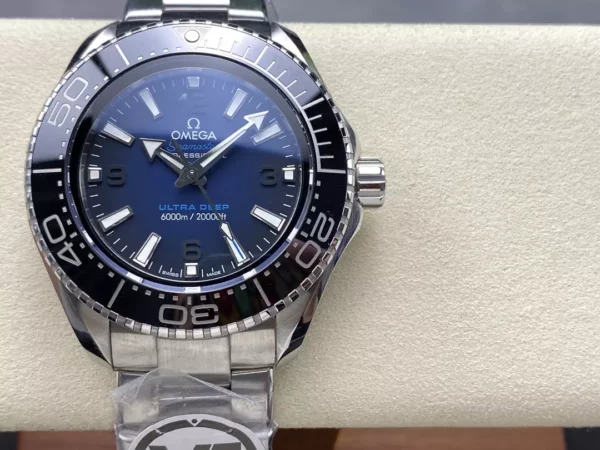 Omega Seamaster 6000M Ultra Deep SS VRF 1:1 Best Edition Deep Blue Dial - Super Clone Watch | 1:1 Best Version