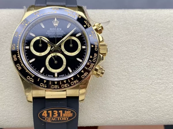 Rolex Daytona 126518 QF Factory 1:1 Mejor Edición Esfera Negra V6 (Ponderada) - Reloj Super Clon | 1:1 Mejor Versión