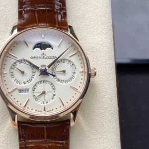 JL Master Ultra Thin Perpetual Calendar RG 1302520 GR Factory Best Edition White Dial - Super Clone Watch | 1:1 Best Version