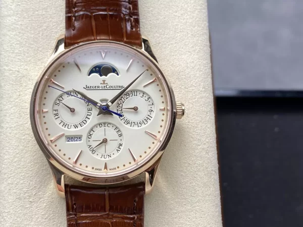 JL Master Ultra Thin Perpetual Calendar RG 1302520 GR Factory Best Edition White Dial - Super Clone Watch | 1:1 Best Version