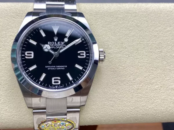 Rolex Explorer I 224270 40mm SS/SS Clean 1:1 Best Edition 904L Steel Black Dial VR3230 - Super Clone Watch | 1:1 Best Version