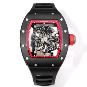 Richard Mille RM055 Black Ceramic RMF 1:1 Best Edition on Black Rubber Strap RMUL2 Super Clone - Super Clone Watch | 1:1 Best Version