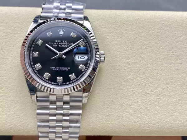 Rolex DateJust 36mm SS 116234 VS Factory 1:1 Best Edition Black Dial - Super Clone Watch | 1:1 Best Version