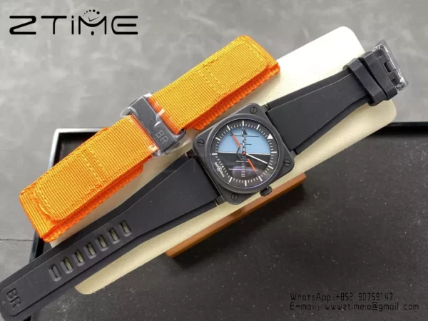 Bell Ross BR03A-HRZ-CE M+ Factory  1:1 Best Edition Blue/Black Dial - Super Clone Watch | 1:1 Best Version
