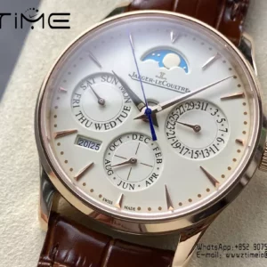 JL Master Ultra Thin Perpetual Calendar RG 1302520 GR Factory Best Edition White Dial - Super Clone Watch | 1:1 Best Version