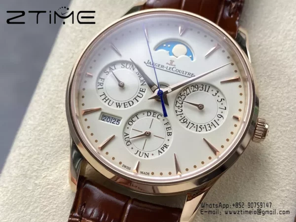 JL Master Ultra Thin Perpetual Calendar RG 1302520 GR Factory Best Edition White Dial - Super Clone Watch | 1:1 Best Version