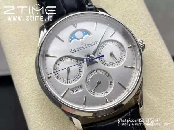 Master Ultra Thin Perpetual Calendar SS 130842J GR Factory Best Edition Silver Dial - Super Clone Watch | 1:1 Best Version