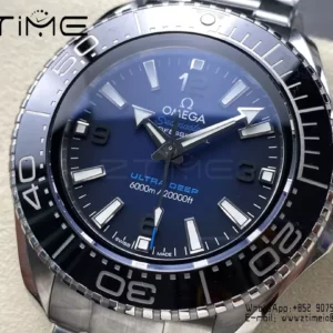 Omega Seamaster 6000M Ultra Deep SS VRF 1:1 Best Edition Summer Blue Dial - Super Clone Watch | 1:1 Best Version
