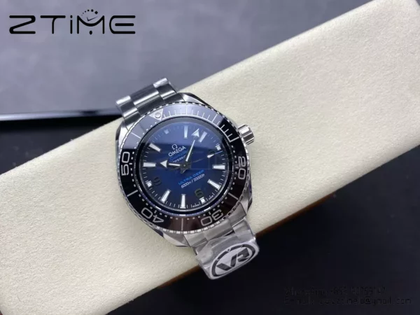 Omega Seamaster 6000M Ultra Deep SS VRF 1:1 Best Edition Summer Blue Dial - Super Clone Watch | 1:1 Best Version