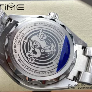 Omega Seamaster 6000M Ultra Deep SS VRF 1:1 Best Edition Summer Blue Dial - Super Clone Watch | 1:1 Best Version