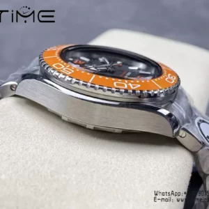 Omega Seamaster 6000M Ultra Deep SS VRF 1:1 Best Edition Gray Dial Orange Bezel - Super Clone Watch | 1:1 Best Version