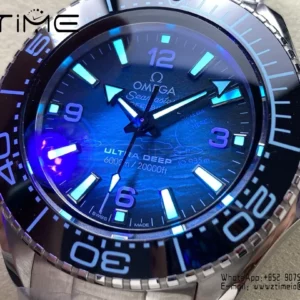 Omega Seamaster 6000M Ultra Deep SS VRF 1:1 Best Edition Summer Blue Dial - Super Clone Watch | 1:1 Best Version