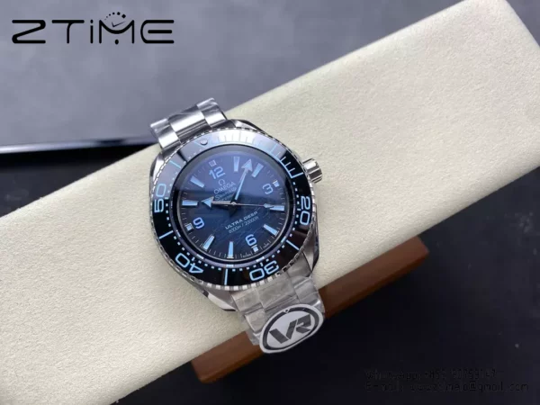 Omega Seamaster 6000M Ultra Deep SS VRF 1:1 Best Edition Summer Blue Dial - Super Clone Watch | 1:1 Best Version