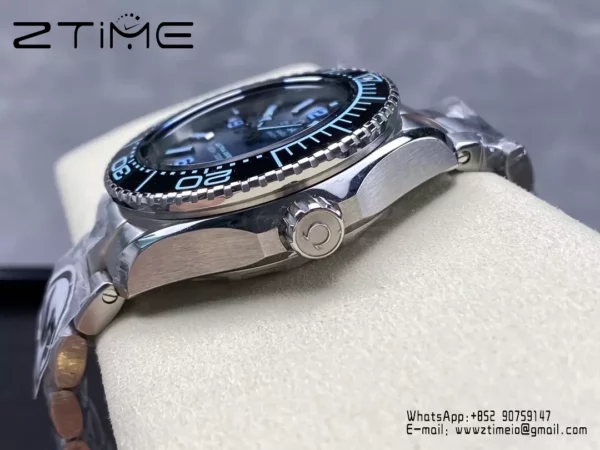 Omega Seamaster 6000M Ultra Deep SS VRF 1:1 Best Edition Summer Blue Dial - Super Clone Watch | 1:1 Best Version