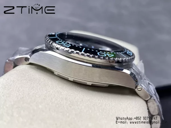 Omega Seamaster 6000M Ultra Deep SS VRF 1:1 Best Edition Summer Blue Dial - Super Clone Watch | 1:1 Best Version