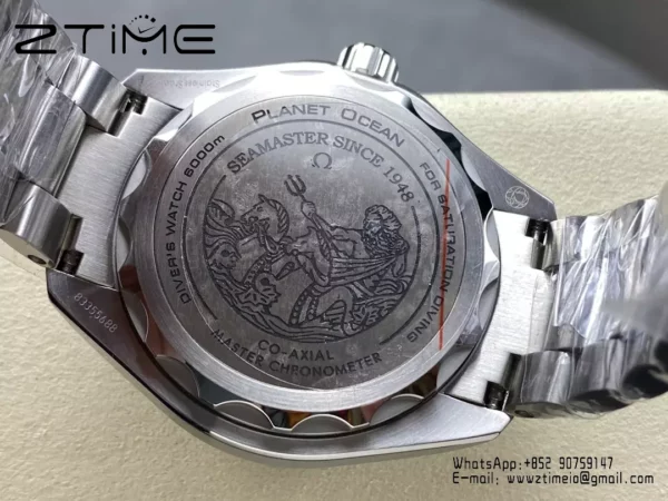 Omega Seamaster 6000M Ultra Deep SS VRF 1:1 Best Edition Summer Blue Dial - Super Clone Watch | 1:1 Best Version