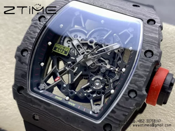 RICHARD MILLE RM035-02 NTPT R7 Factory 1:1 Best Edition Black Rubber Strap - Super Clone Watch | 1:1 Best Version