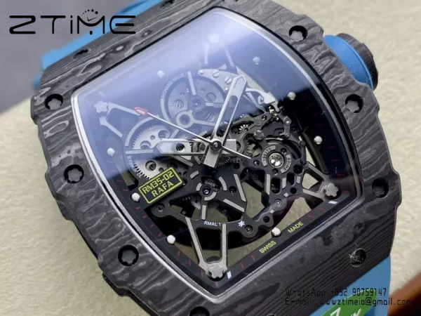 RICHARD MILLE RM035-02 NTPT R7 Factory 1:1 Best Edition Blue Rubber Strap - Super Clone Watch | 1:1 Best Version