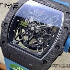 RICHARD MILLE RM035-02 NTPT R7 Factory 1:1 Best Edition Blue Rubber Strap - Super Clone Watch | 1:1 Best Version