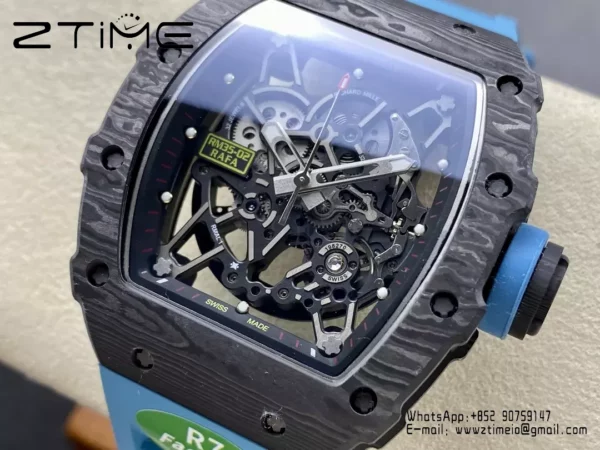 RICHARD MILLE RM035-02 NTPT R7 Factory 1:1 Best Edition Blue Rubber Strap - Super Clone Watch | 1:1 Best Version