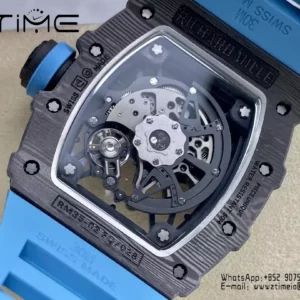 RICHARD MILLE RM035-02 NTPT R7 Factory 1:1 Best Edition Blue Rubber Strap - Super Clone Watch | 1:1 Best Version