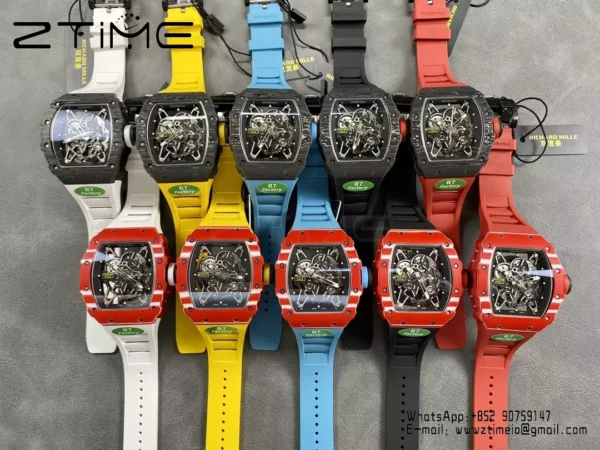 RICHARD MILLE RM035-02 NTPT R7 Factory 1:1 Best Edition Red Rubber Strap - Super Clone Watch | 1:1 Best Version