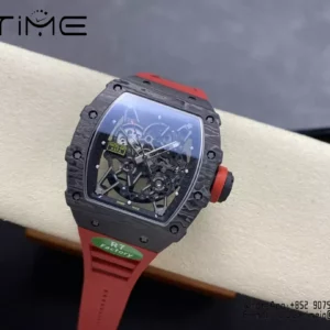 RICHARD MILLE RM035-02 NTPT R7 Factory 1:1 Best Edition Red Rubber Strap - Super Clone Watch | 1:1 Best Version
