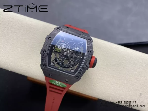 RICHARD MILLE RM035-02 NTPT R7 Factory 1:1 Best Edition Red Rubber Strap - Super Clone Watch | 1:1 Best Version