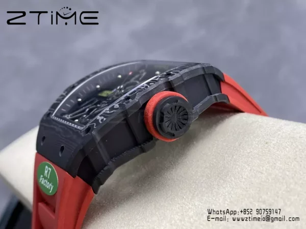 RICHARD MILLE RM035-02 NTPT R7 Factory 1:1 Best Edition Red Rubber Strap - Super Clone Watch | 1:1 Best Version