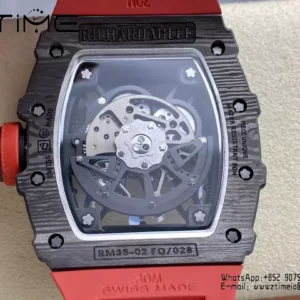 RICHARD MILLE RM035-02 NTPT R7 Factory 1:1 Best Edition Red Rubber Strap - Super Clone Watch | 1:1 Best Version