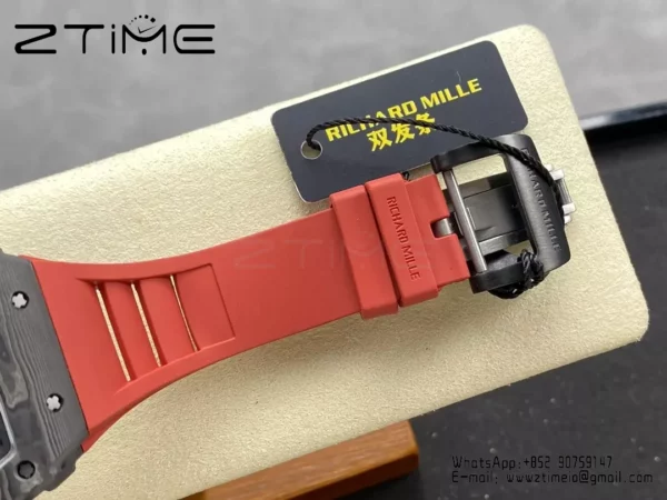 RICHARD MILLE RM035-02 NTPT R7 Factory 1:1 Best Edition Red Rubber Strap - Super Clone Watch | 1:1 Best Version