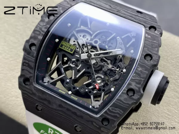 RICHARD MILLE RM035-02 NTPT R7 Factory 1:1 Best Edition White Rubber Strap - Super Clone Watch | 1:1 Best Version