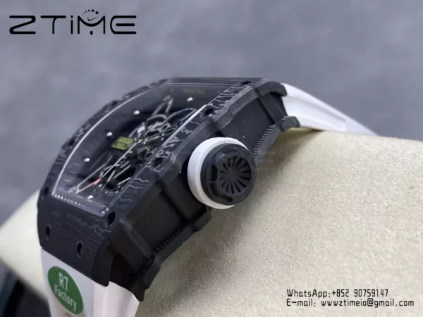 RICHARD MILLE RM035-02 NTPT R7 Factory 1:1 Best Edition White Rubber Strap - Super Clone Watch | 1:1 Best Version