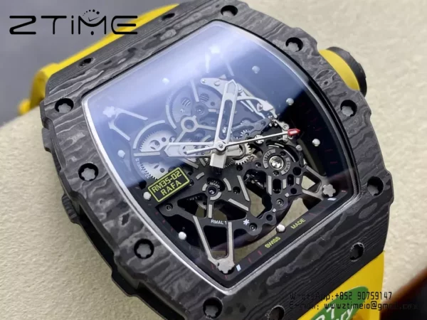 RICHARD MILLE RM035-02 NTPT R7 Factory 1:1 Best Edition  Yellow Rubber Strap - Super Clone Watch | 1:1 Best Version
